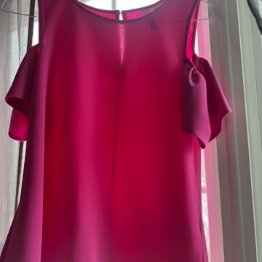 Francesca's Collections Vibrant Pink Blouse